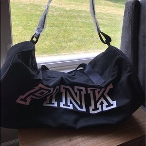 Black duffel bag from PINK/Victoria’s Secret